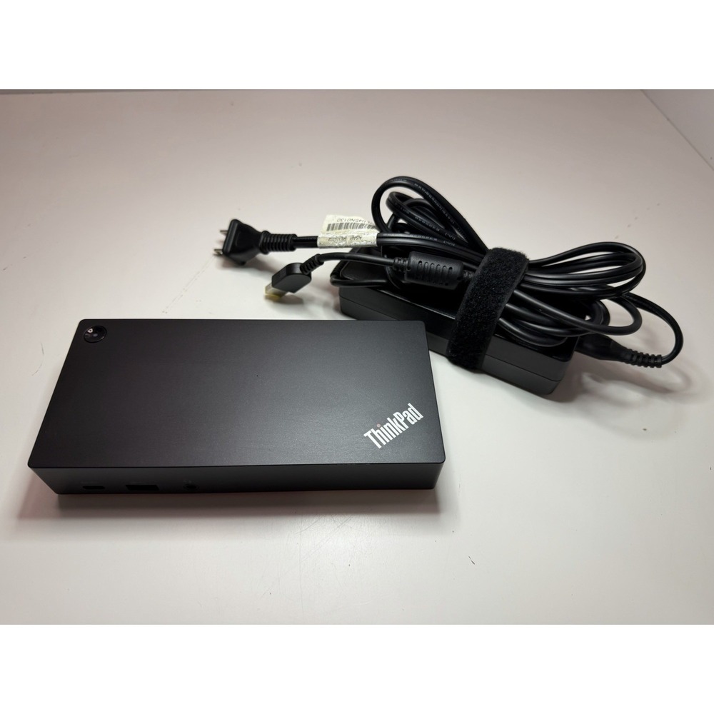 Lenovo ThinkPad USB-C Dock Gen 2 (40AS) Docking Station w/ Power Adapter Tested
